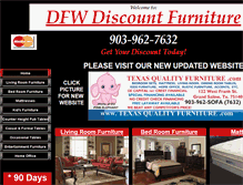 Tablet Screenshot of dfwdiscountfurniture.com